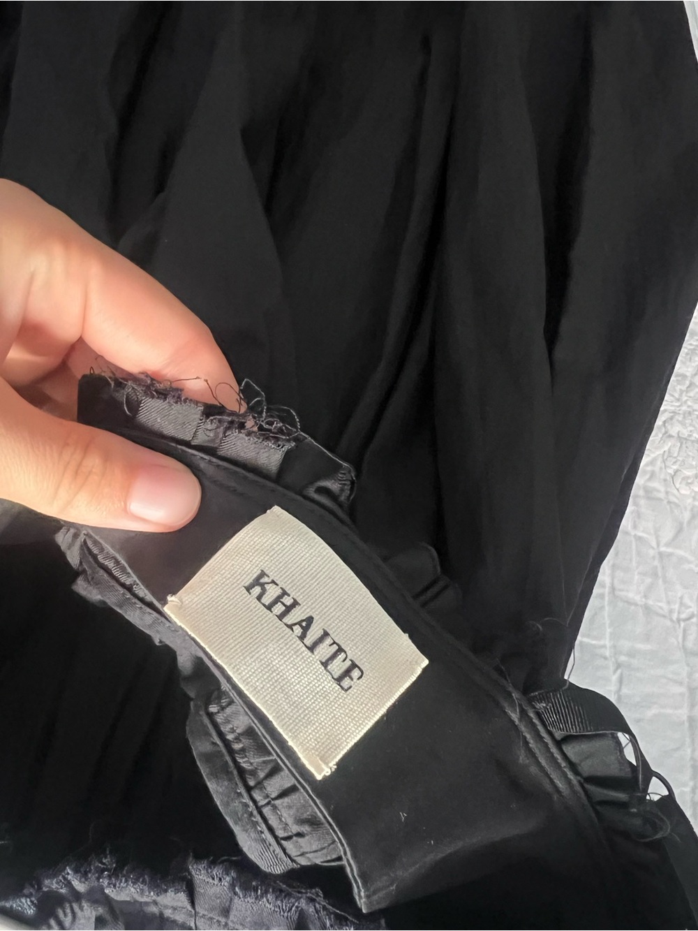 KHAITE black Jordyn Dress - Picture 5 of 6